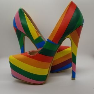 Lolli Couture Rainbow Heels